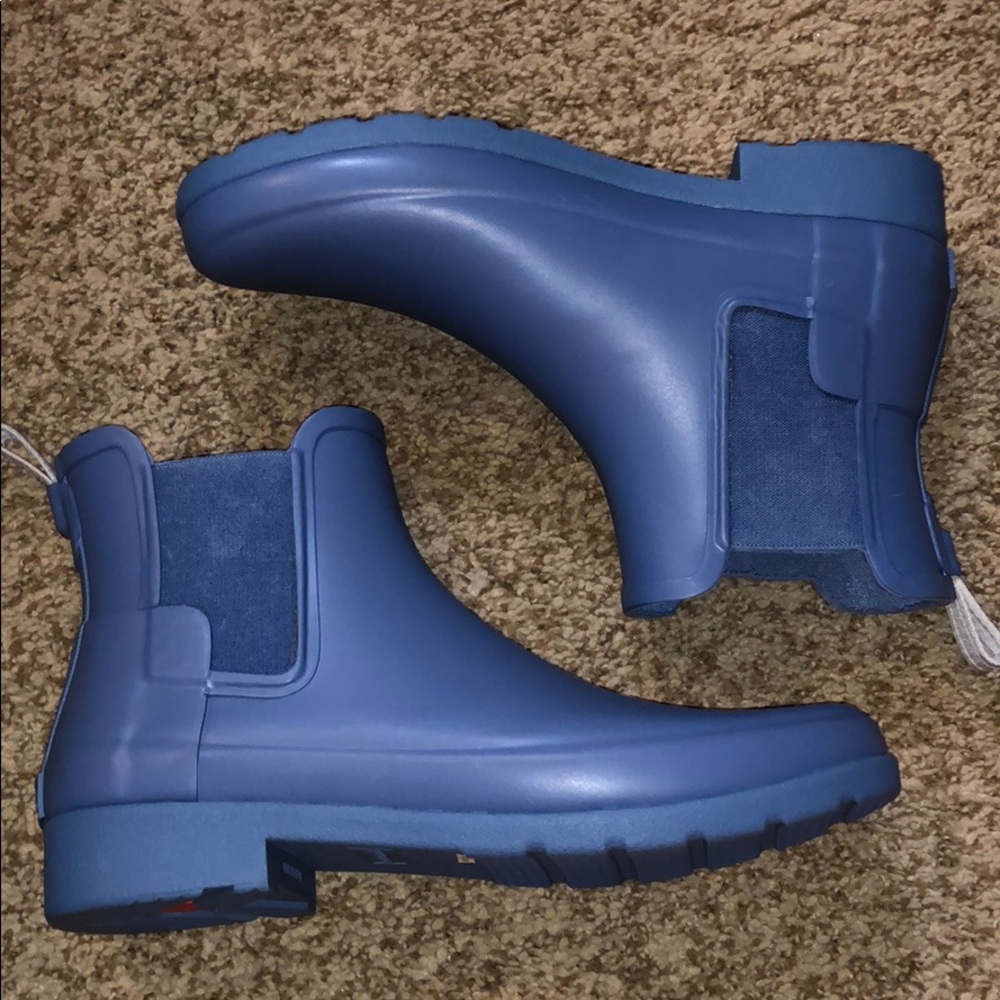 Brand new hunter rain boots blue